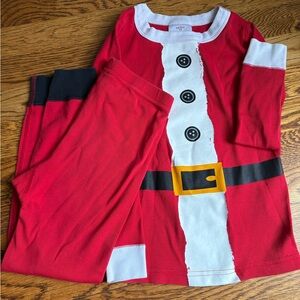 Hanna Andersson Santa Claus Kids red pajama set